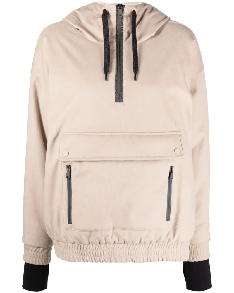 Brunello Cucinelli Klassischer Hoodie - Nude Nude