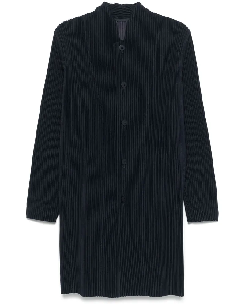 Issey Miyake Tailored Pleats 2 Mantel - Blau Blau