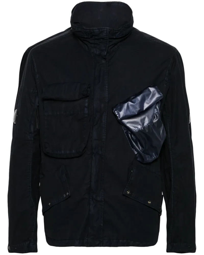 C.P. Company 50 Fili Gum Jacke mit Lens-Detail - Blau Blau