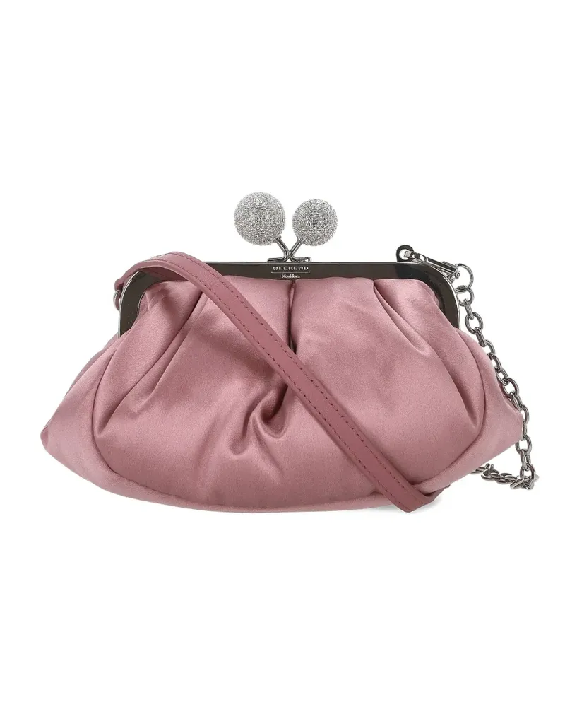 Max Mara Clutch mit Kugelverschluss - Rosa Rosa