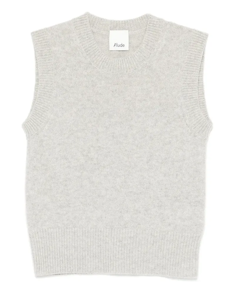 ALLUDE sleeveless knitted top - Grau Grau