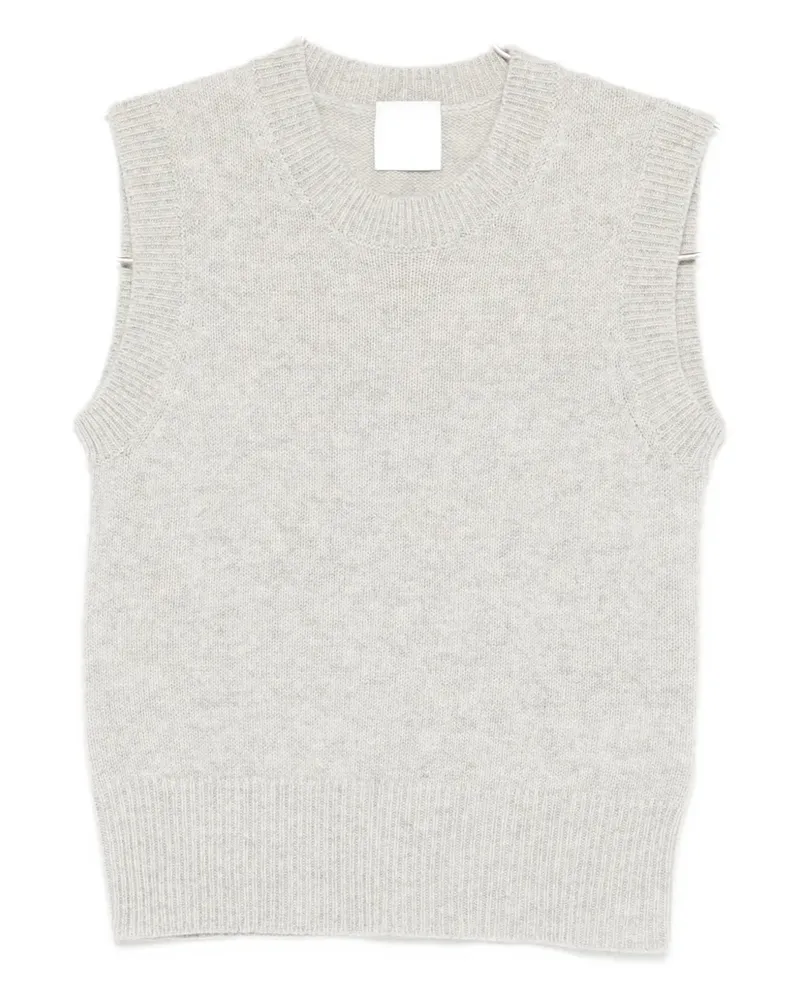 ALLUDE Klassischer Pullunder - Grau Grau