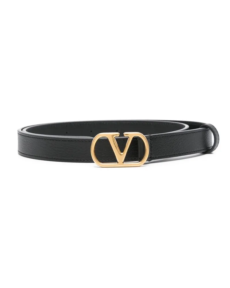 Valentino Garavani VLogo Signature Gürtel 20mm - Schwarz Schwarz