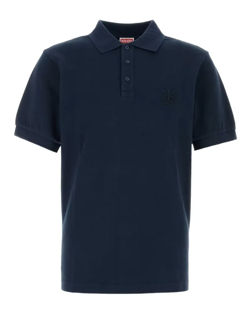 Kenzo Schmales Double K Poloshirt - Blau Blau
