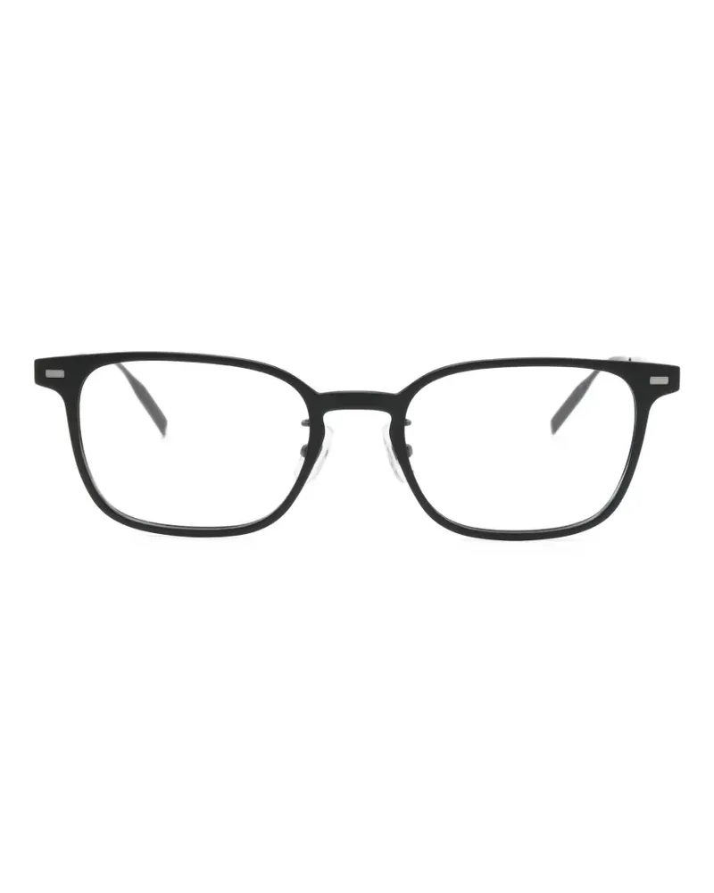 Montblanc Brille mit eckigem Gestell - Schwarz Schwarz