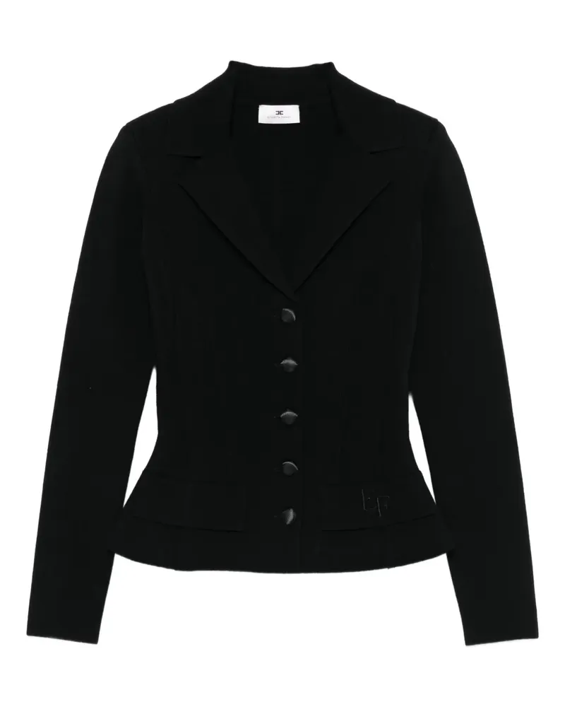 Elisabetta Franchi Schmale Jacke - Schwarz Schwarz