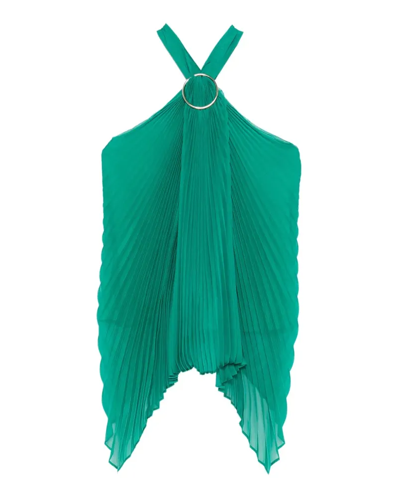 Max Mara Mxevalzer ring pleated top - Grün Grün