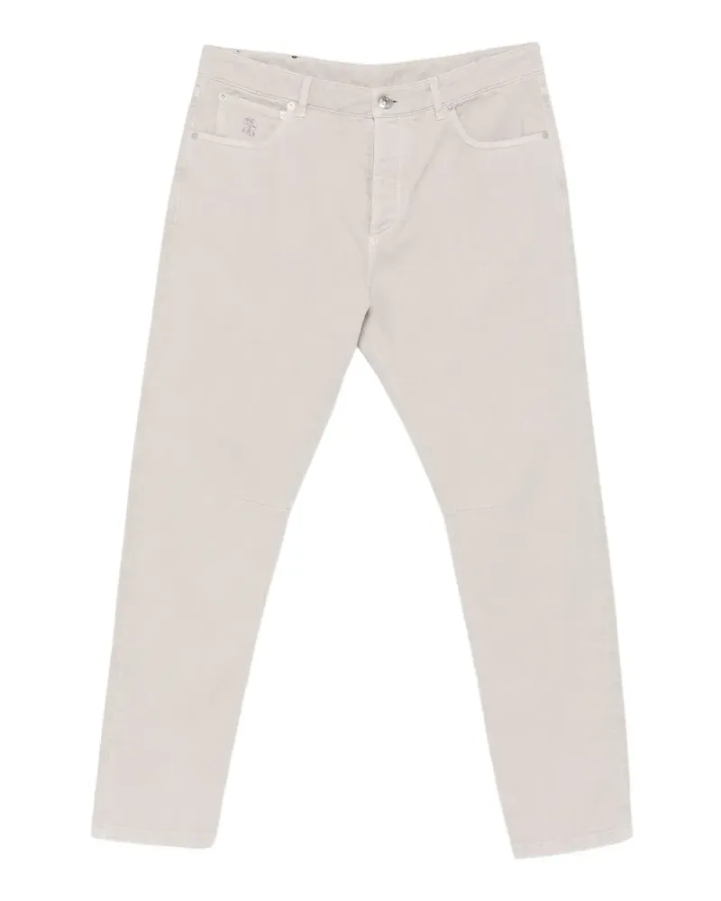 Brunello Cucinelli zip-up jeans - Grau Grau