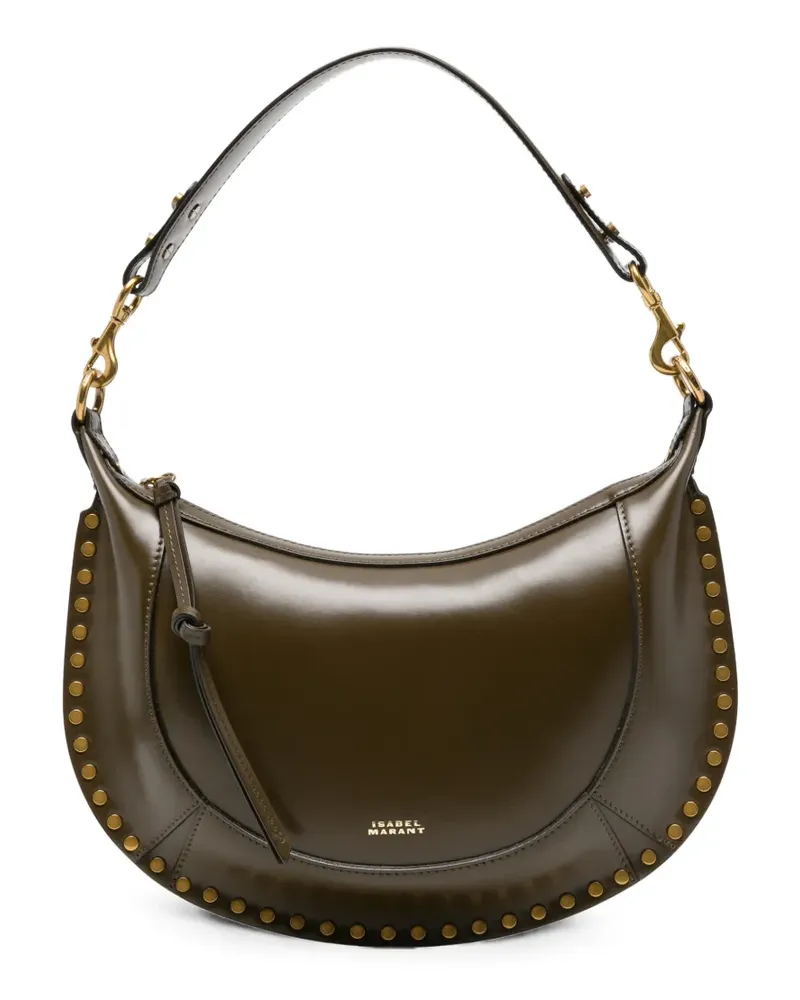 Isabel Marant Naoko Schultertasche mit Nieten - Grün Grün