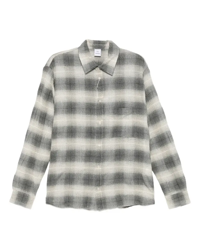 Won Hundred Pete check shirt - Grau Grau