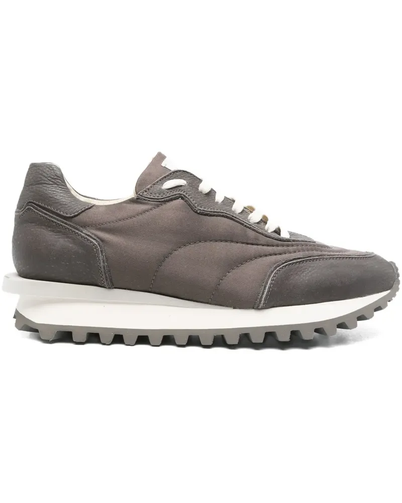 Eleventy Sneakers mit Kontrasteinsätzen - Braun Braun