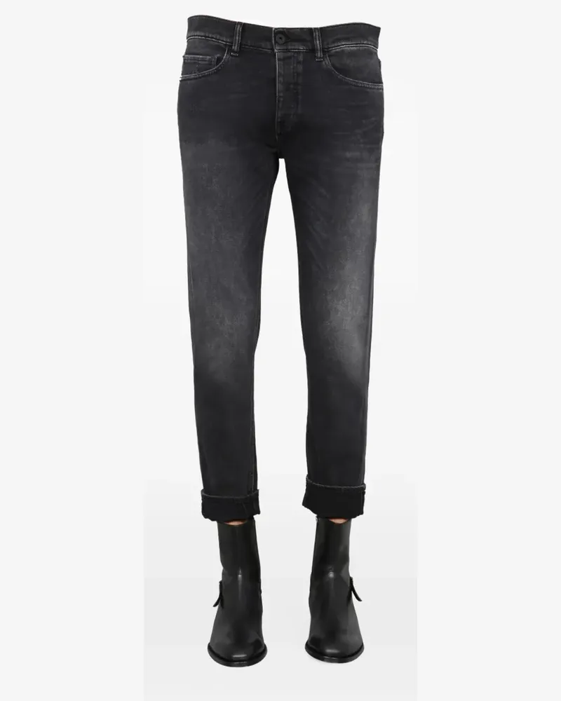 PENCE faded slim-fit jeans - Schwarz Schwarz