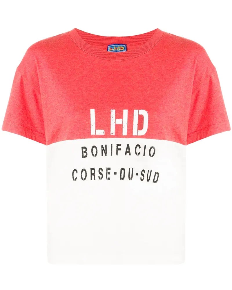 LHD T-Shirt mit Logo-Print - Rot Rot
