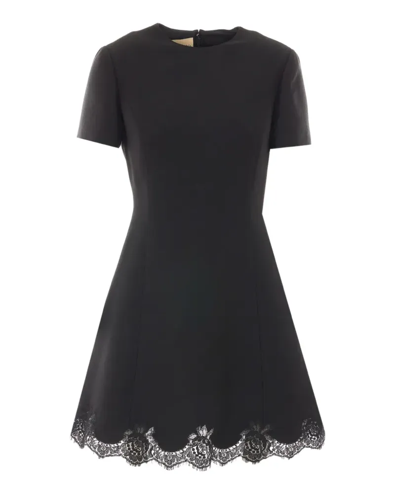 Valentino Garavani lace-trim mini dress - Schwarz Schwarz