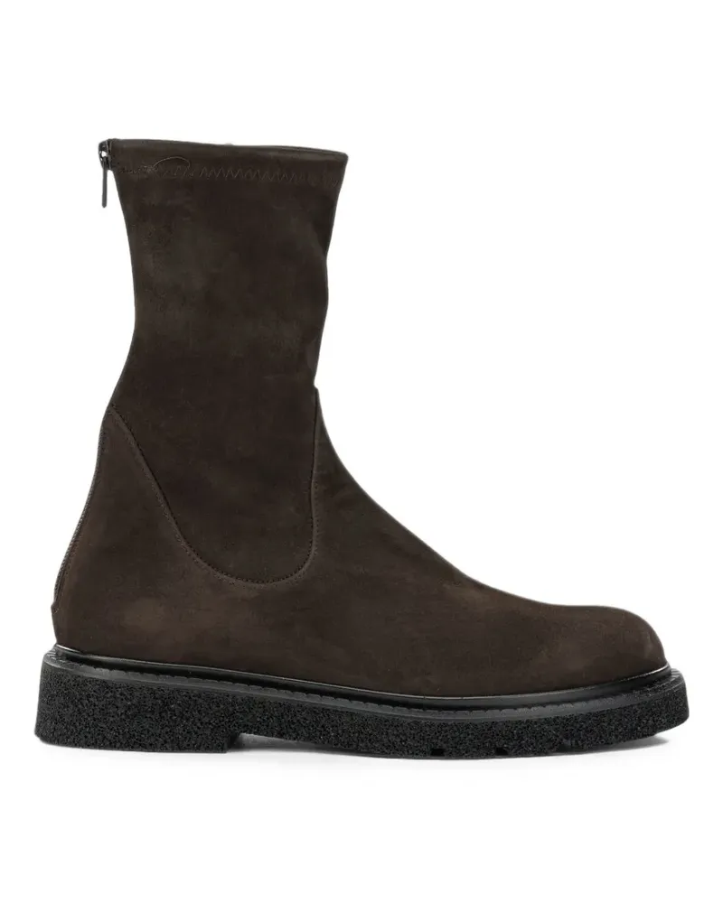 Guglielmo Rotta Stiefeletten aus Wildleder mit Reißverschluss - Braun Braun