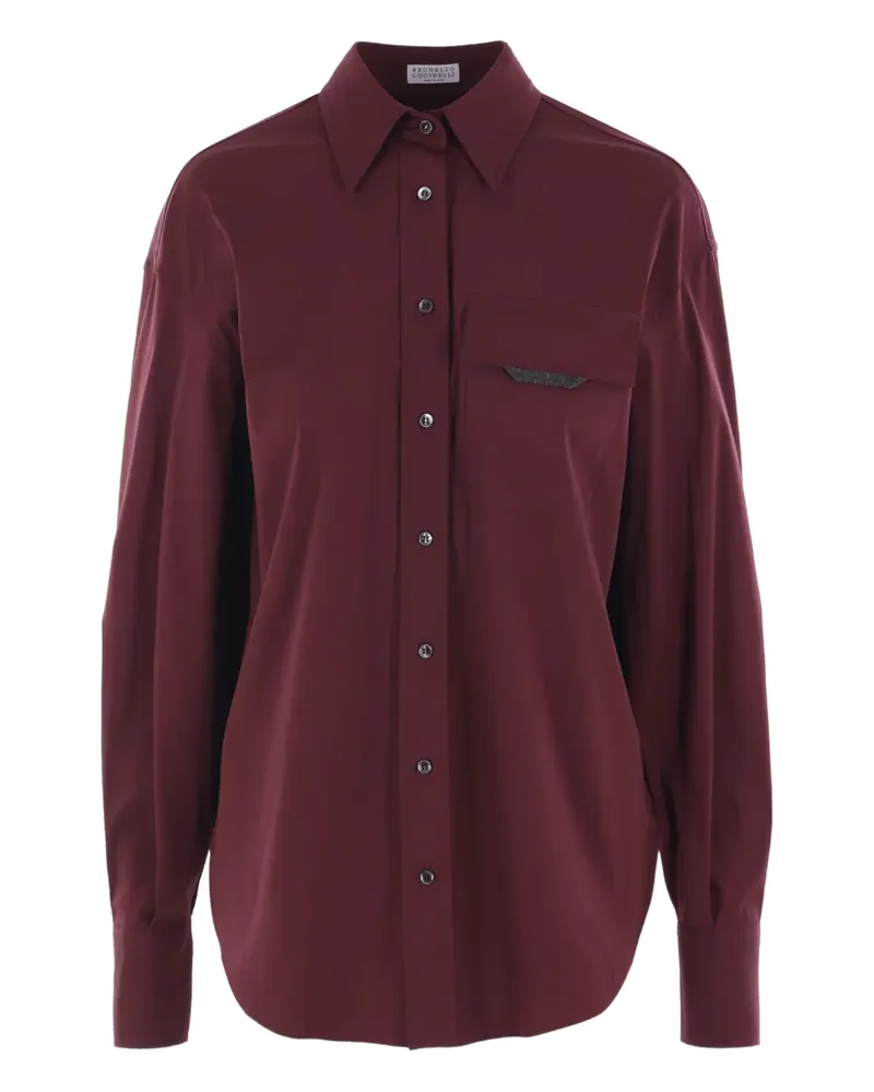 Brunello Cucinelli Hemd mit Klappentasche - Rot Rot