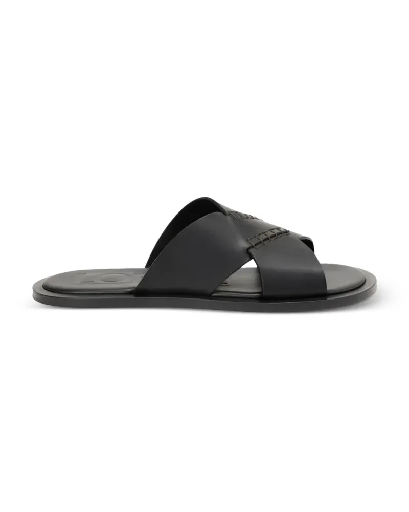 Loewe Sandalen mit überkreuzten Riemen - Schwarz Schwarz