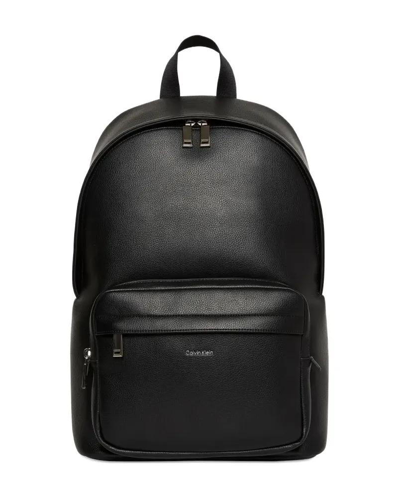 Calvin Klein zipped backpack - Schwarz Schwarz
