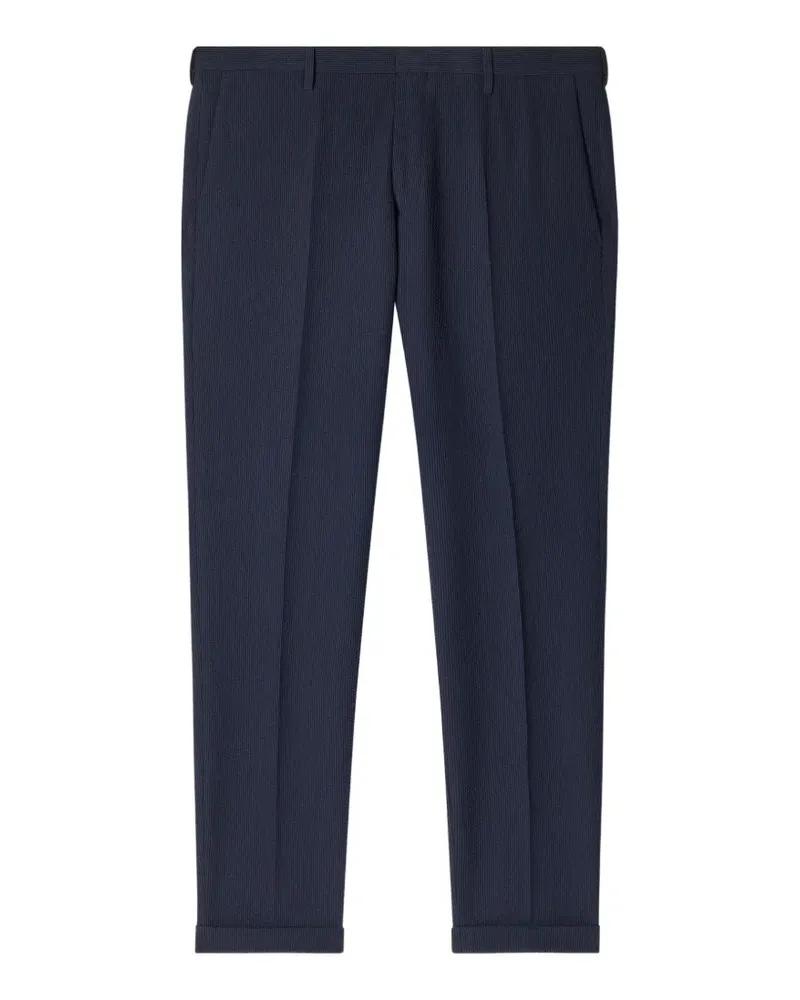 Paul Smith seersucker tailored trousers - Blau Blau