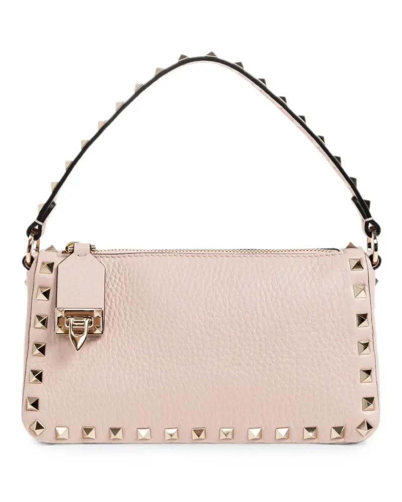 Valentino Garavani Rockstud leather tote bag - Rosa Rosa