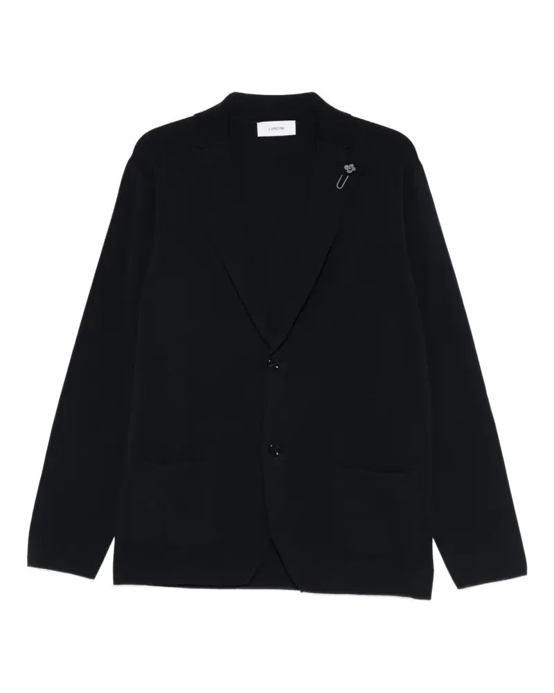 LARDINI Cardigan mit Blumendetail - Blau Blau