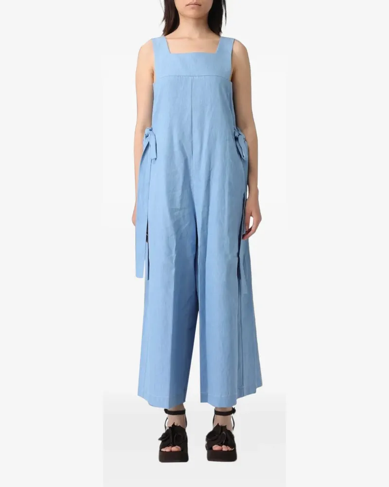MEIMEIJ bow-detail sleeveless jumpsuit - Blau Blau