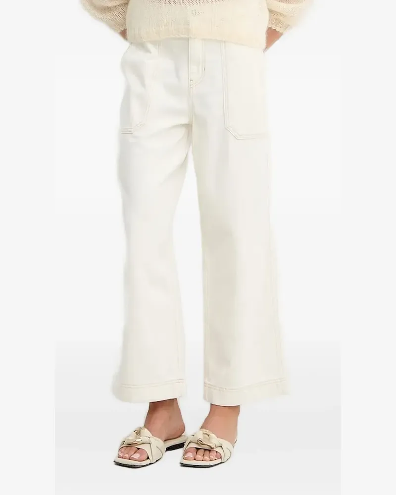 HUGO BOSS Jeans mit Kontrastnähten - Nude Nude
