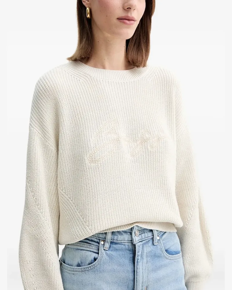 HUGO BOSS Pullover mit Logo - Weiß Weiß