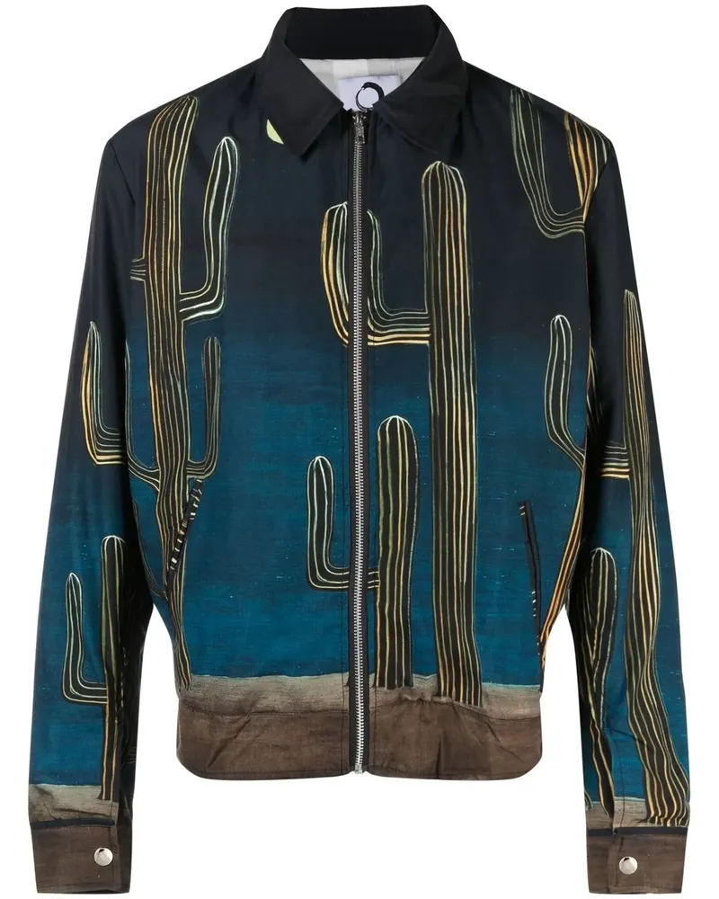 ENDLESS JOY Jacke mit grafischem Print - Blau Blau