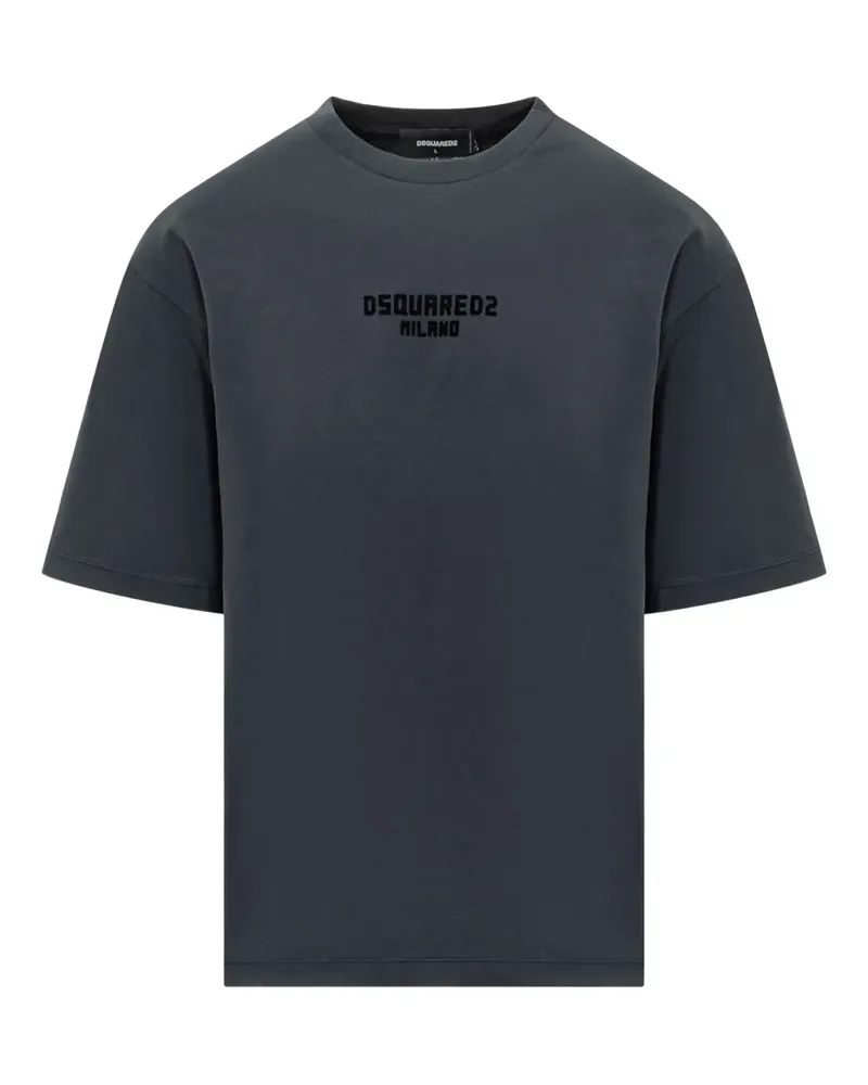 Dsquared2 T-Shirt mit Logo-Prägung - Schwarz Schwarz