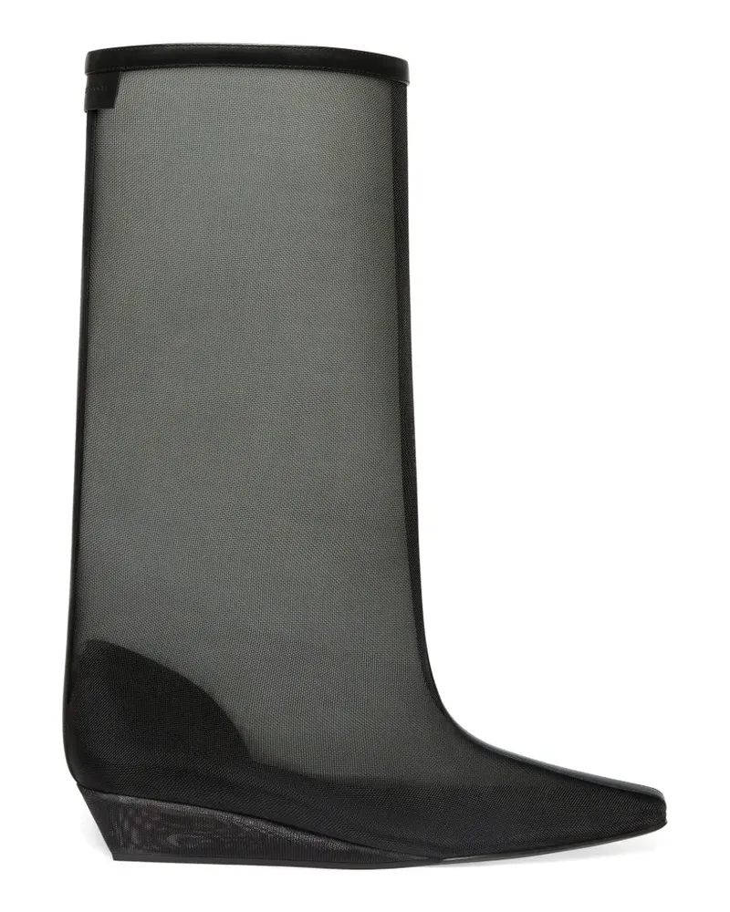Courrèges Melting Stiefel mit Wedge-Absatz - Schwarz Schwarz
