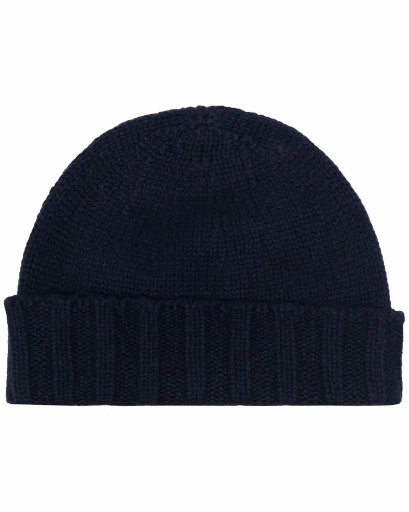 Drumohr  Beanie aus Kaschmir - Blau Blau