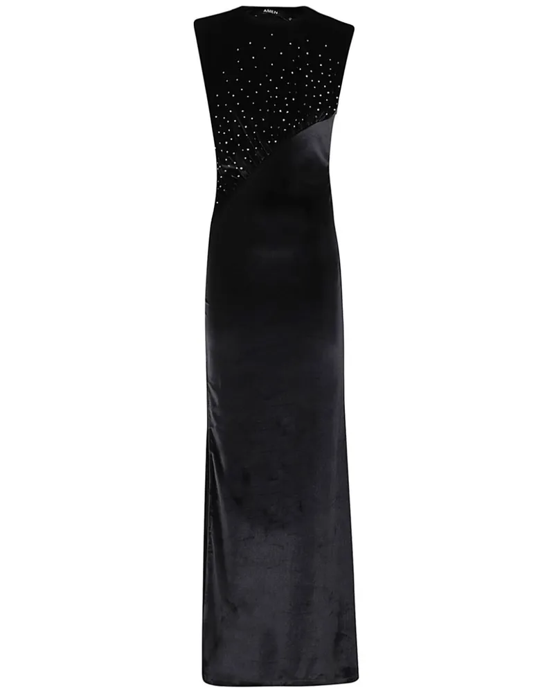 Amen Kleid mit Kristallen - Schwarz Schwarz