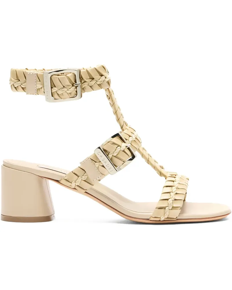 Casadei Sandalen mit geflochtenen Riemen - Nude Nude