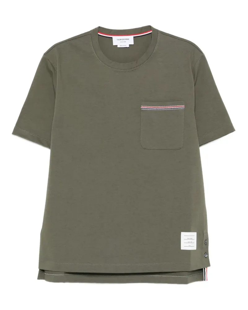 Thom Browne T-Shirt mit Taschendetail - Grün Grün