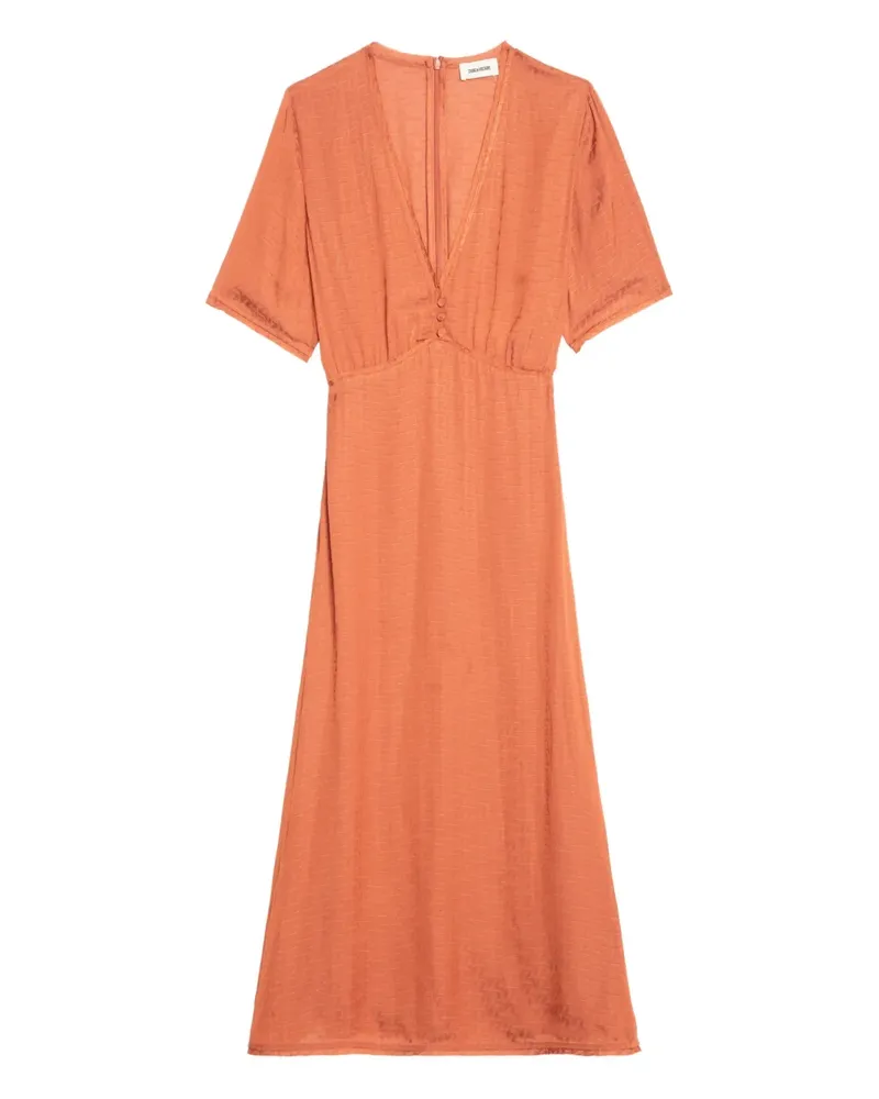 Zadig & Voltaire Rhodral Midikleid - Orange Orange