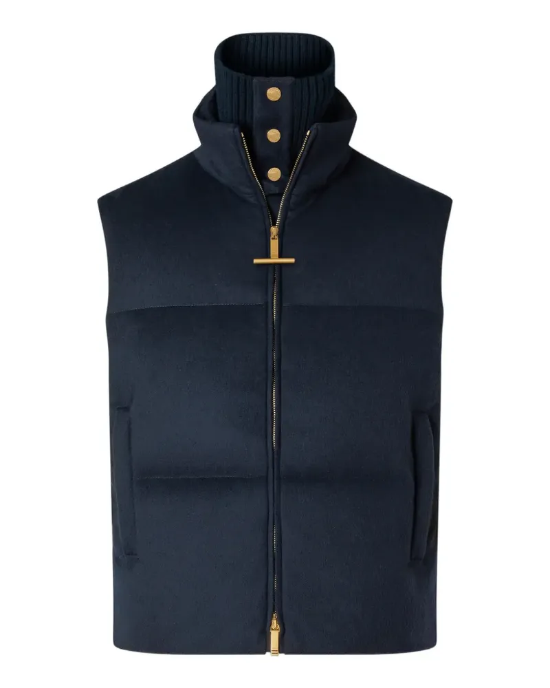 Thom Browne Gefüllte Ripstop-Weste - Blau Blau