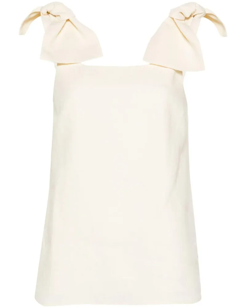 Chloé Leinen-Tanktop mit Schleifendetail - Nude Nude