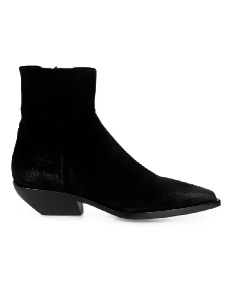Elena Iachi pointed-toe side-zip ankle boots - Schwarz Schwarz