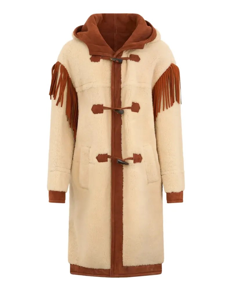 Philosophy Di Lorenzo Serafini Mantel aus Shearling - Nude Nude