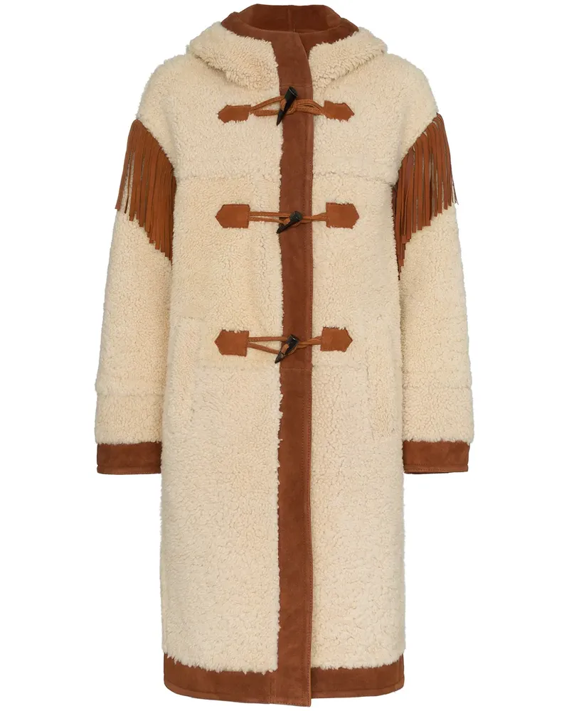 Philosophy Di Lorenzo Serafini Mantel aus Shearling - Nude Nude