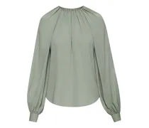 Georgette-Bluse mit verziertem Kragen