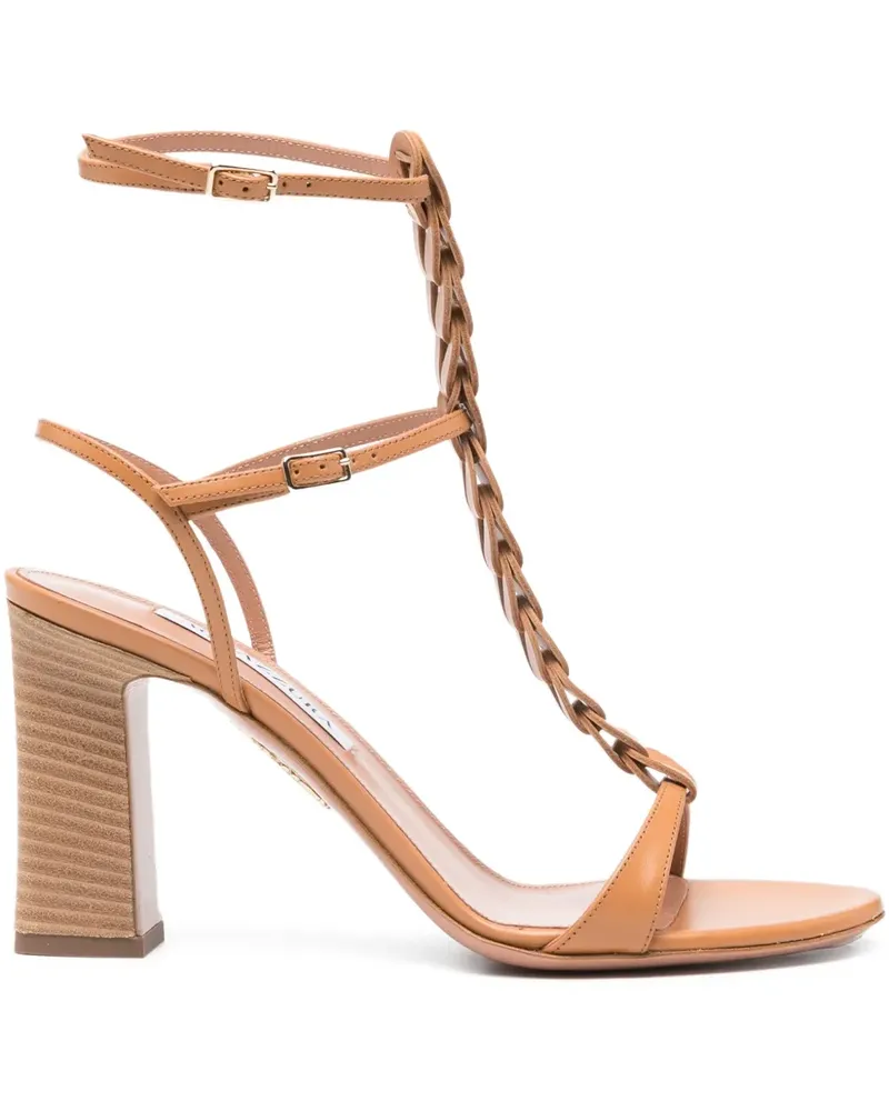 Aquazzura Destiny Römersandalen 85mm - Braun Braun