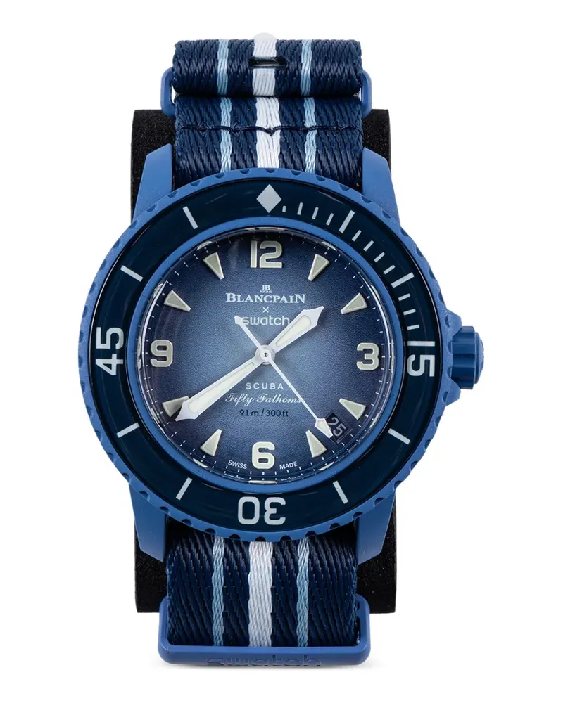 Swatch x  Scuba Fifty Fathoms Armbanduhren - Blau Blau