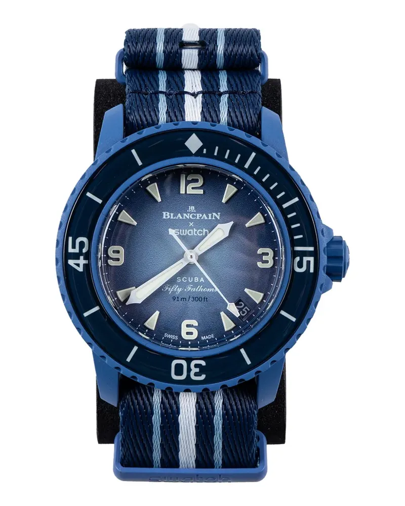 Swatch x  Scuba Fifty Fathoms Armbanduhren - Blau Blau