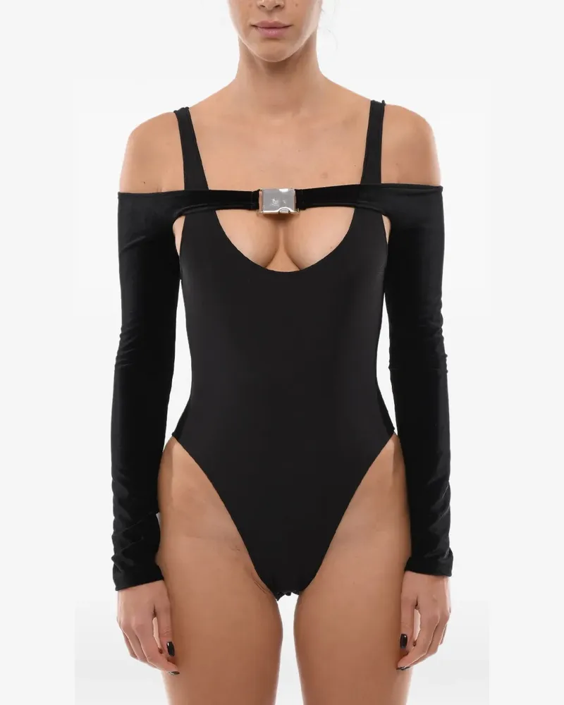 David Koma Body mit Cut-Out - Schwarz Schwarz