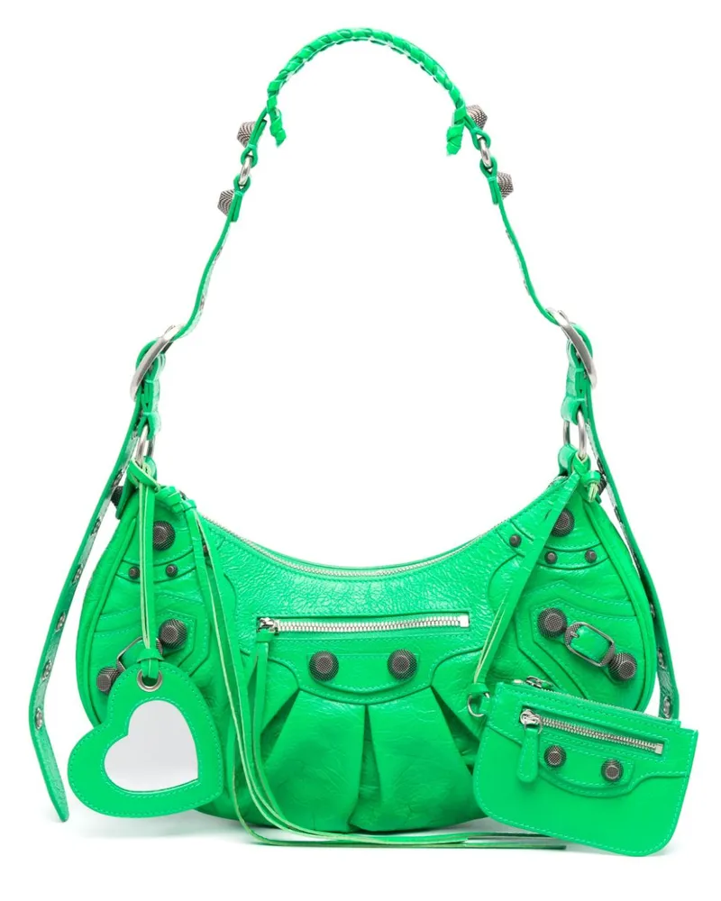 Balenciaga Le Cagole Schultertasche - Grün Grün