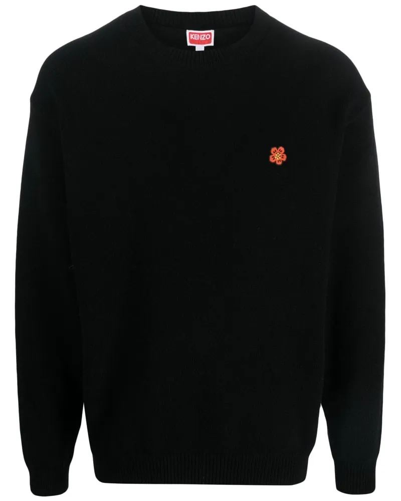 Kenzo Pullover mit Boke Flower-Motiv - Schwarz Schwarz