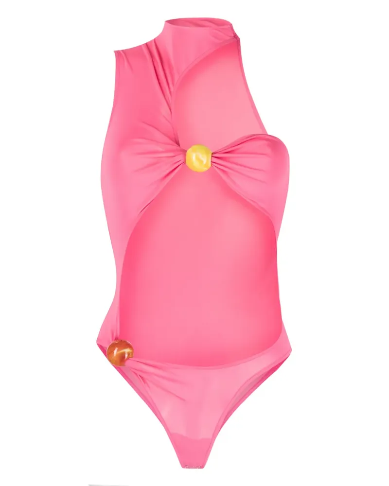 Jacquemus La Perola Body mit Cut-Outs - Rosa Rosa