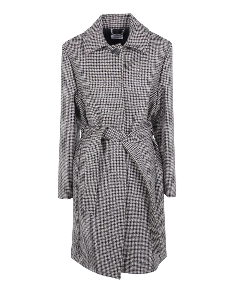 P.A.R.O.S.H. P.A.R.O H. houndstooth belted coat - Nude Nude